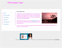 Tablet Screenshot of pink-outdoor-gear.weebly.com