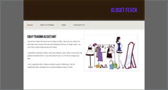 Desktop Screenshot of closetfever.weebly.com