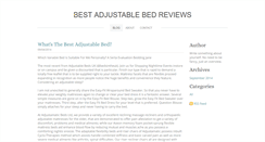 Desktop Screenshot of bestadjustablebedreviews.weebly.com
