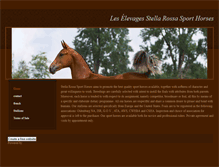 Tablet Screenshot of elevagestellarossasporthorses.weebly.com