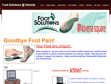 Tablet Screenshot of footsolutions.weebly.com