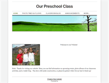 Tablet Screenshot of misscourtneyspreschoolclass.weebly.com