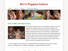 Tablet Screenshot of bevspuppiesgalore.weebly.com