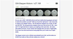 Desktop Screenshot of gm-stepper-motors.weebly.com