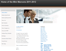 Tablet Screenshot of minimaroons2011.weebly.com
