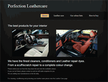Tablet Screenshot of perfectionleathercare.weebly.com