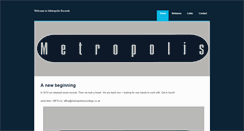 Desktop Screenshot of metropolisrecords.weebly.com