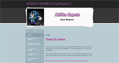 Desktop Screenshot of bubblesimports.weebly.com