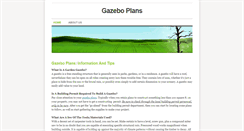 Desktop Screenshot of gazeboplans.weebly.com
