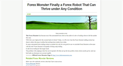 Desktop Screenshot of forexmonsterblog.weebly.com