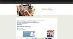 Desktop Screenshot of marksdeals.weebly.com