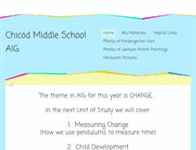 Tablet Screenshot of chicodmiddleschoolaig.weebly.com
