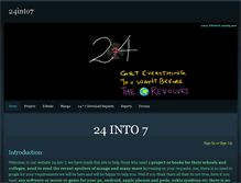 Tablet Screenshot of 24into7.weebly.com