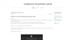 Desktop Screenshot of domesticroofersunite.weebly.com