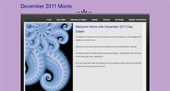 Desktop Screenshot of december2011moms.weebly.com