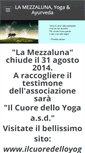 Mobile Screenshot of lamezzalunayoga.weebly.com