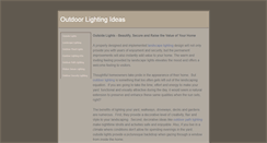 Desktop Screenshot of outdoorlightingideas.weebly.com