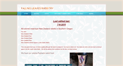 Desktop Screenshot of fallingleavesrabbitry.weebly.com