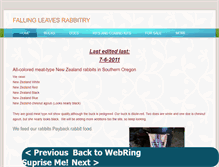 Tablet Screenshot of fallingleavesrabbitry.weebly.com