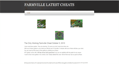 Desktop Screenshot of farmvillelatestcheats.weebly.com