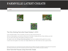 Tablet Screenshot of farmvillelatestcheats.weebly.com