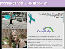 Tablet Screenshot of kickingcancerwithbrooklyn.weebly.com
