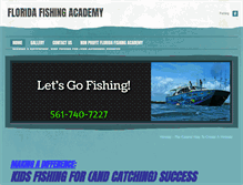 Tablet Screenshot of floridafishingacademy.weebly.com