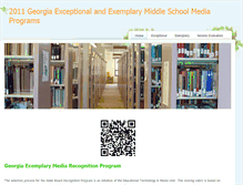 Tablet Screenshot of 2011gaexmsmediaprograms.weebly.com
