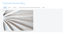 Tablet Screenshot of footwearreviewblogla.weebly.com