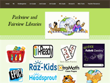 Tablet Screenshot of parkviewlibrary.weebly.com