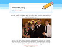 Tablet Screenshot of insurancelady.weebly.com