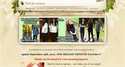 Desktop Screenshot of halfthewoman.weebly.com