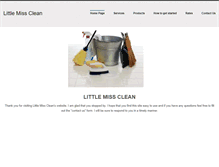 Tablet Screenshot of littlemissclean.weebly.com