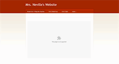 Desktop Screenshot of mrsneville.weebly.com