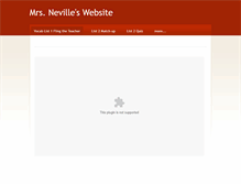 Tablet Screenshot of mrsneville.weebly.com