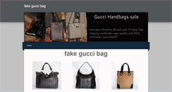 Desktop Screenshot of fakeguccibag.weebly.com