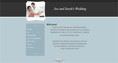 Desktop Screenshot of joeandsarahswedding.weebly.com