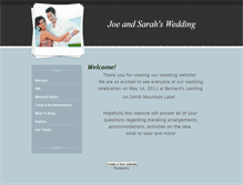 Tablet Screenshot of joeandsarahswedding.weebly.com