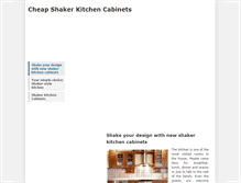 Tablet Screenshot of cheapshakerkitchencabinets.weebly.com