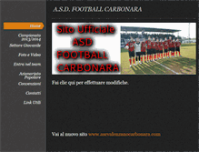 Tablet Screenshot of carbonaracalcio.weebly.com