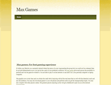 Tablet Screenshot of maxgamesforbestgamingexperience.weebly.com