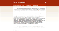 Desktop Screenshot of cradlemontessori.weebly.com