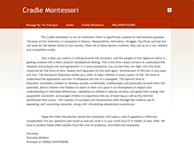 Tablet Screenshot of cradlemontessori.weebly.com