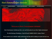 Tablet Screenshot of hensentertainmentadelaide.weebly.com