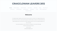Desktop Screenshot of craigclowanleavers2012.weebly.com