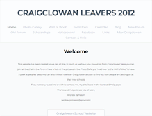 Tablet Screenshot of craigclowanleavers2012.weebly.com
