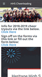 Mobile Screenshot of heritagecheerleading.weebly.com