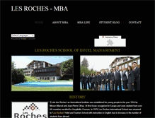 Tablet Screenshot of lesrochesmba2011.weebly.com