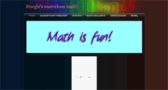 Desktop Screenshot of margiesmarvelousmath.weebly.com