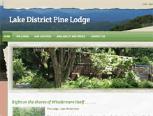 Tablet Screenshot of lakedistrictpinelodge.weebly.com